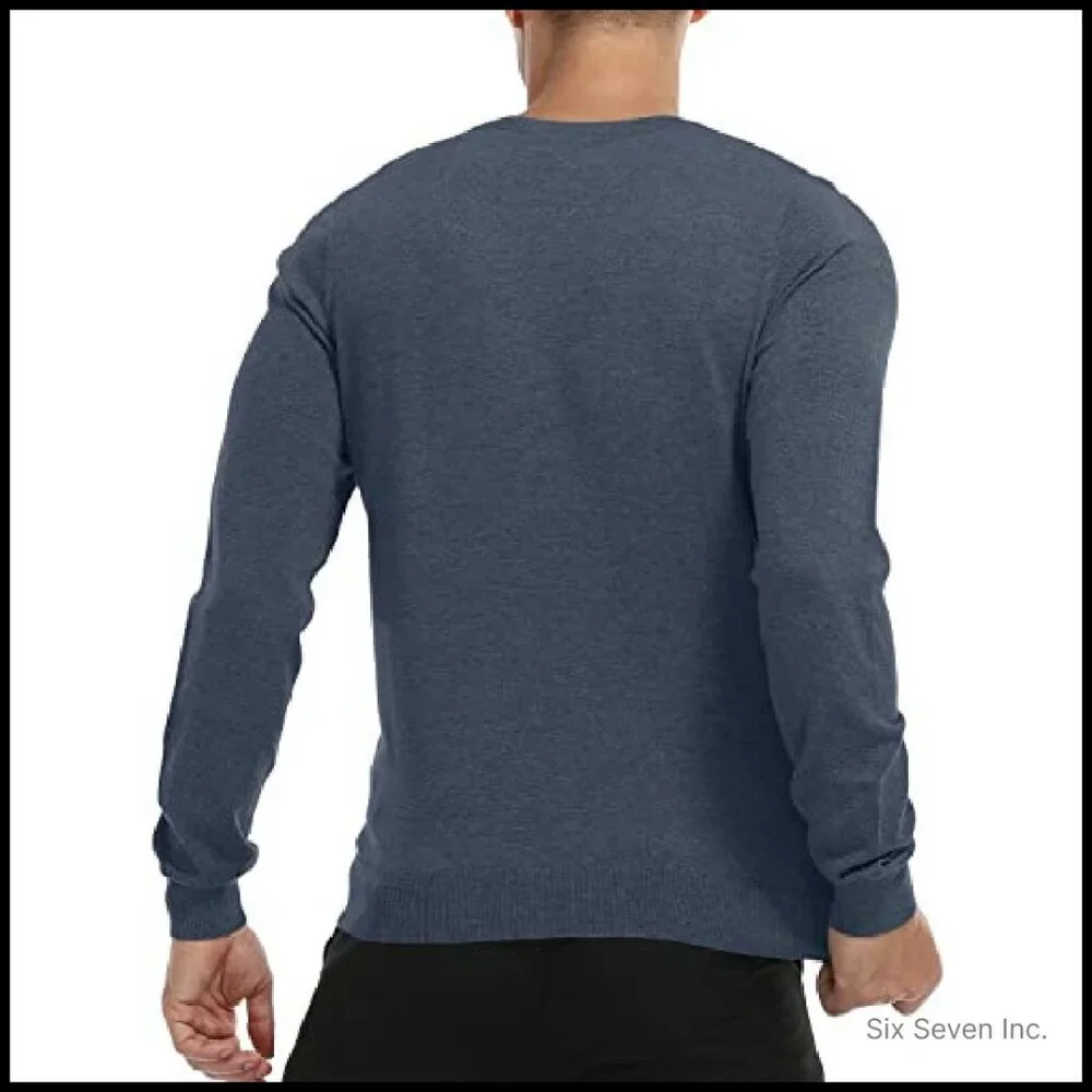 Slim Fit Crew Neck Sweater Lightweight Knitted Pullover Casual Minimal Chic